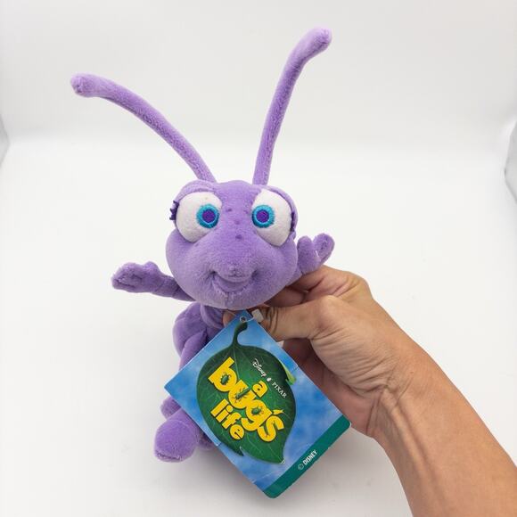 Lot Of 4 1990s Disney Store A Bugs Life Atta, Flik, Dim, Dot 8" Bean Bag Plush - Picture 11 of 14